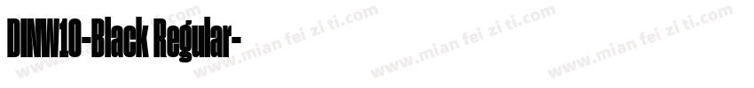 DINW10-Black Regular字体转换